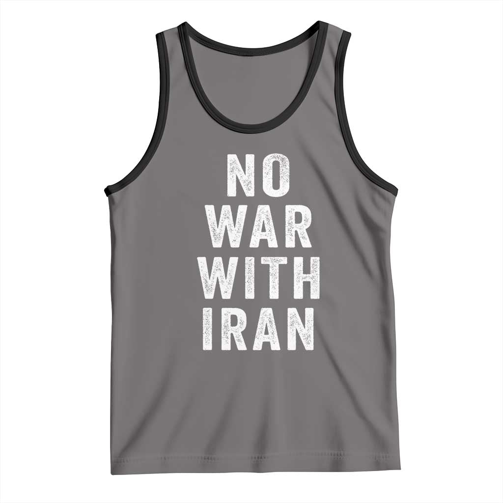 No War With Iran Tank Top Anti War Peace Protest Iranian People