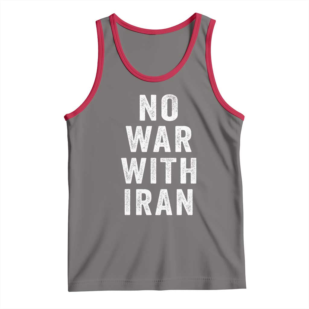 No War With Iran Tank Top Anti War Peace Protest Iranian People