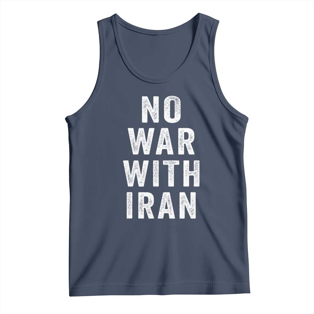 No War With Iran Tank Top Anti War Peace Protest Iranian People