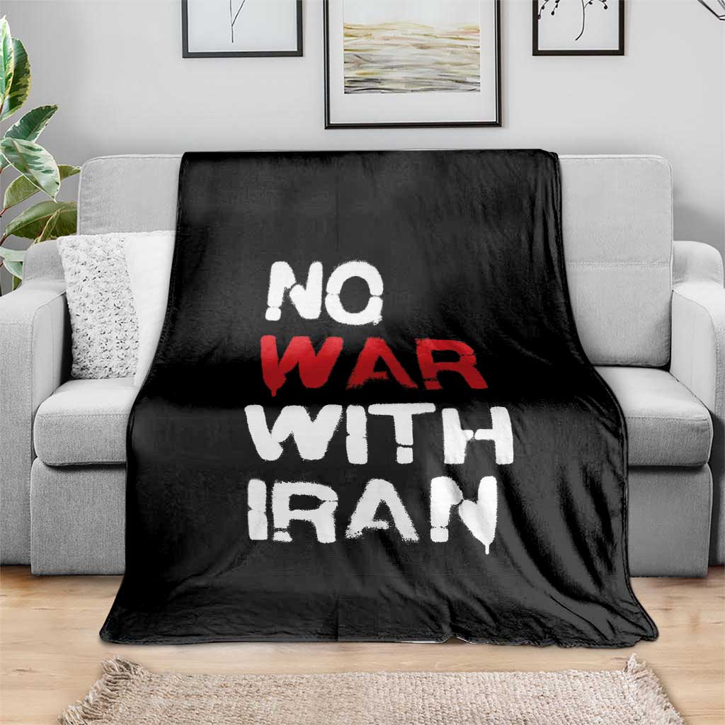 No War With Iran Throw Blanket Anti War Peace Activist Protest Iranian People