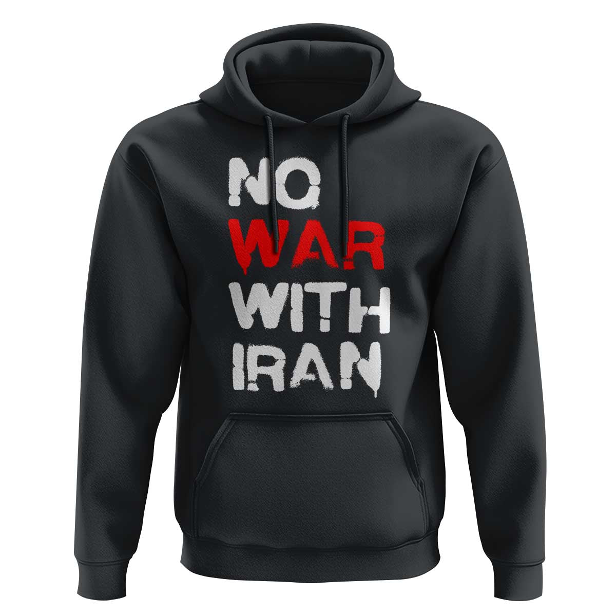 No War With Iran Hoodie Anti War Peace Activist Protest Iranian People
