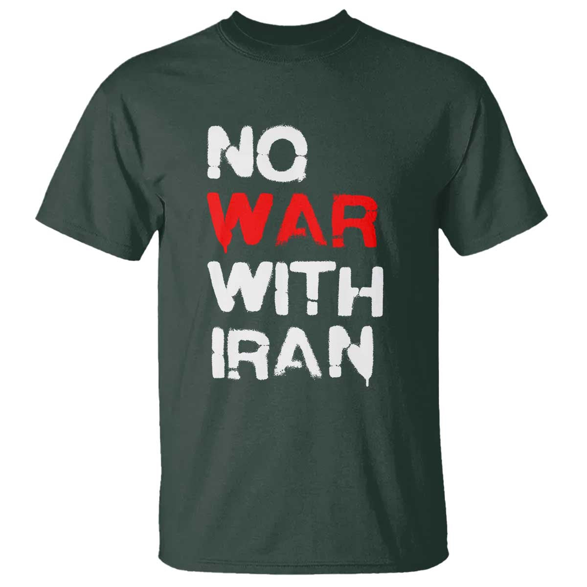 No War With Iran T Shirt Anti War Peace Activist Protest Iranian People