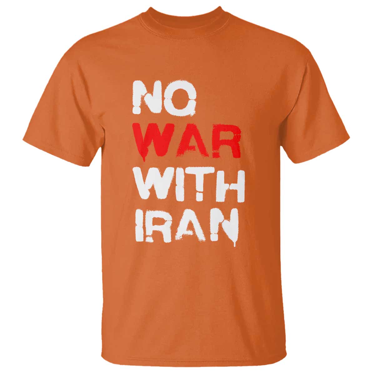 No War With Iran T Shirt Anti War Peace Activist Protest Iranian People