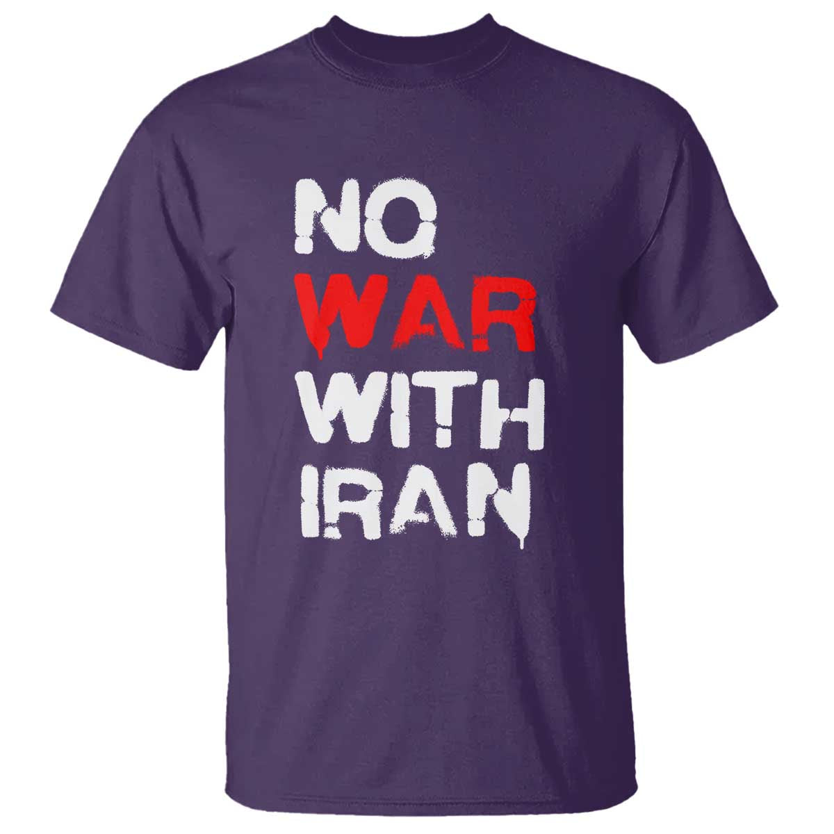 No War With Iran T Shirt Anti War Peace Activist Protest Iranian People