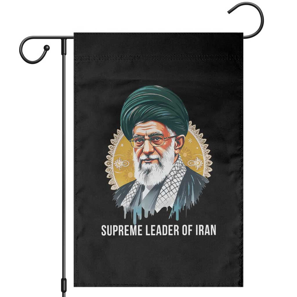 Supreme Leader Of Iran Graphic Portrait Garden Flag Iranian Political Figure