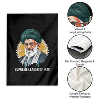 Supreme Leader Of Iran Graphic Portrait Garden Flag Iranian Political Figure