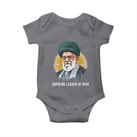 Supreme Leader Of Iran Graphic Portrait Baby Onesie Iranian Political Figure