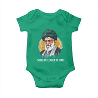 Supreme Leader Of Iran Graphic Portrait Baby Onesie Iranian Political Figure