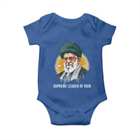 Supreme Leader Of Iran Graphic Portrait Baby Onesie Iranian Political Figure
