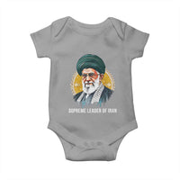 Supreme Leader Of Iran Graphic Portrait Baby Onesie Iranian Political Figure