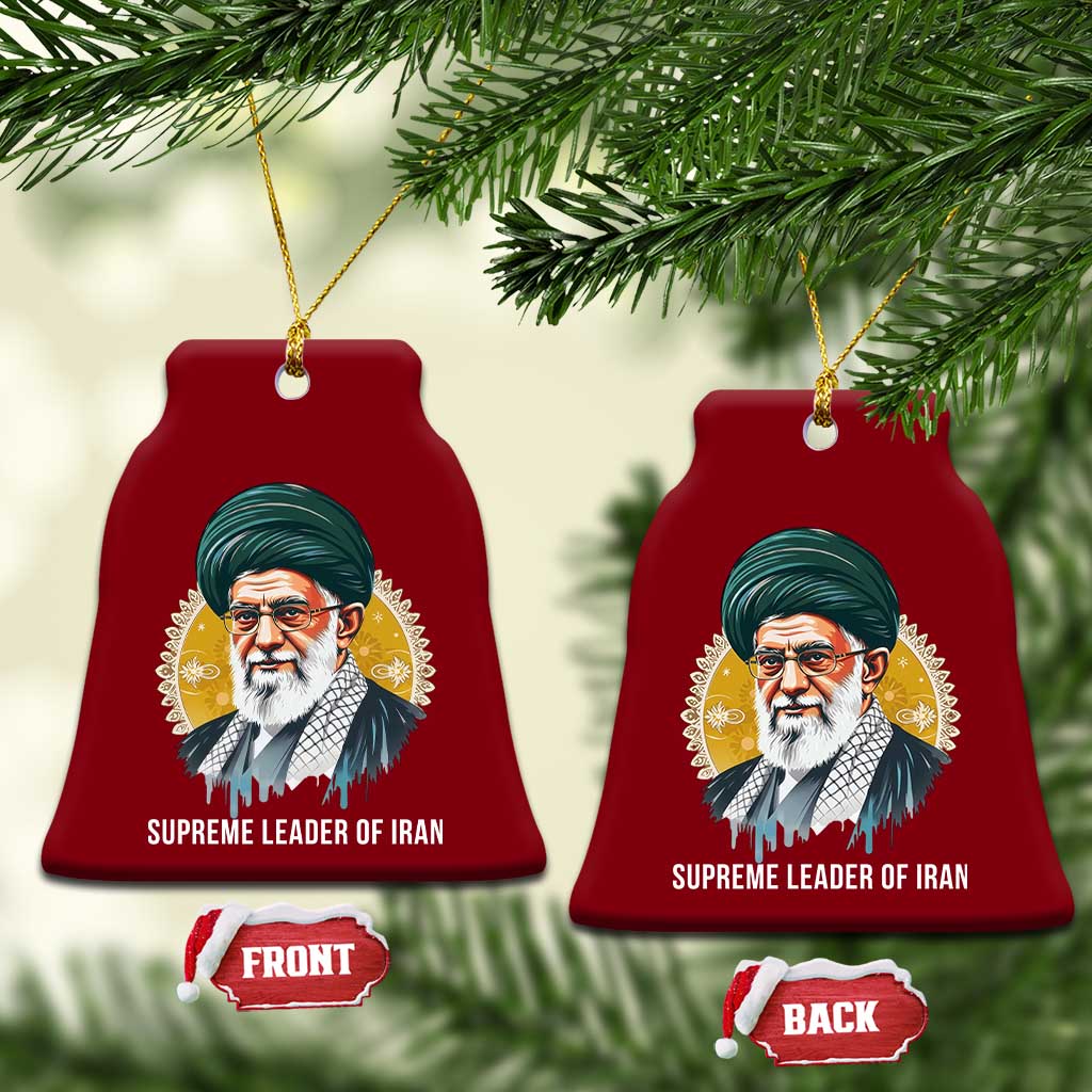 Supreme Leader Of Iran Graphic Portrait Ceramic Ornament Iranian Political Figure
