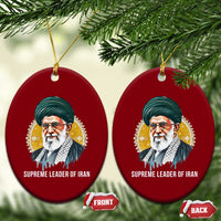 Supreme Leader Of Iran Graphic Portrait Ceramic Ornament Iranian Political Figure