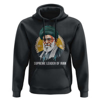 Supreme Leader Of Iran Graphic Portrait Hoodie Iranian Political Figure