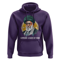 Supreme Leader Of Iran Graphic Portrait Hoodie Iranian Political Figure