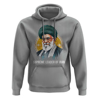 Supreme Leader Of Iran Graphic Portrait Hoodie Iranian Political Figure