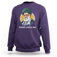 Supreme Leader Of Iran Graphic Portrait Sweatshirt Iranian Political Figure