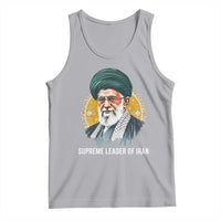 Supreme Leader Of Iran Graphic Portrait Tank Top Iranian Political Figure