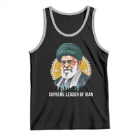 Supreme Leader Of Iran Graphic Portrait Tank Top Iranian Political Figure