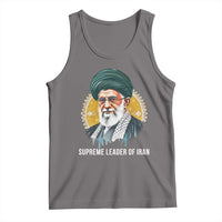 Supreme Leader Of Iran Graphic Portrait Tank Top Iranian Political Figure