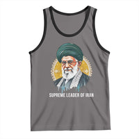 Supreme Leader Of Iran Graphic Portrait Tank Top Iranian Political Figure