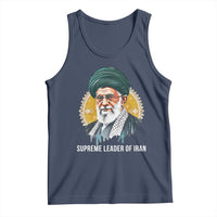 Supreme Leader Of Iran Graphic Portrait Tank Top Iranian Political Figure