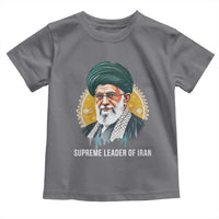 Supreme Leader Of Iran Graphic Portrait Toddler T Shirt Iranian Political Figure