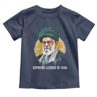 Supreme Leader Of Iran Graphic Portrait Toddler T Shirt Iranian Political Figure