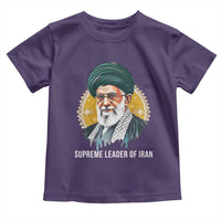 Supreme Leader Of Iran Graphic Portrait Toddler T Shirt Iranian Political Figure