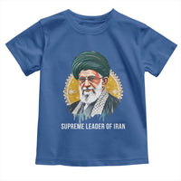Supreme Leader Of Iran Graphic Portrait Toddler T Shirt Iranian Political Figure