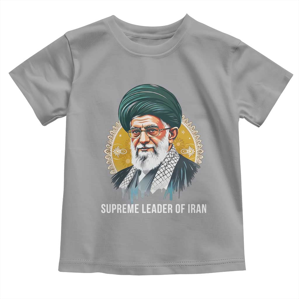 Supreme Leader Of Iran Graphic Portrait Toddler T Shirt Iranian Political Figure