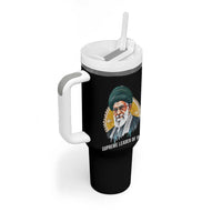 Supreme Leader Of Iran Graphic Portrait Tumbler With Handle Iranian Political Figure