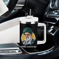 Supreme Leader Of Iran Graphic Portrait Tumbler With Handle Iranian Political Figure