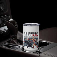 Sarcastic USA vs Iran Knockout Boxing Championship Tumbler Cup Funny Political Satire Fight Night