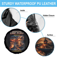 Operation Epic Fury Strike Mission 2026 Graphic Spare Tire Cover U.S. Strategic Strike Force Military Action