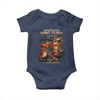 Operation Epic Fury Strike Mission 2026 Graphic Baby Onesie U.S. Strategic Strike Force Military Action