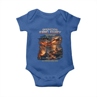 Operation Epic Fury Strike Mission 2026 Graphic Baby Onesie U.S. Strategic Strike Force Military Action
