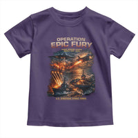 Operation Epic Fury Strike Mission 2026 Graphic Toddler T Shirt U.S. Strategic Strike Force Military Action