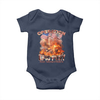 Operation Epic Fury Peace Through Strength Baby Onesie Patriotic Explosion America Power