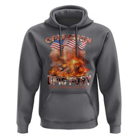 Operation Epic Fury Peace Through Strength Hoodie Patriotic Explosion America Power