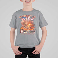 Operation Epic Fury Peace Through Strength T Shirt For Kid Patriotic Explosion America Power