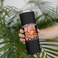 Operation Epic Fury Peace Through Strength Skinny Tumbler Patriotic Explosion America Power