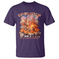 Operation Epic Fury Peace Through Strength T Shirt Patriotic Explosion America Power