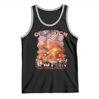 Operation Epic Fury Peace Through Strength Tank Top Patriotic Explosion America Power