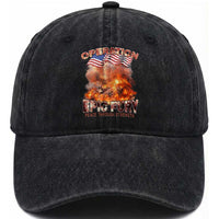 Operation Epic Fury Peace Through Strength Washed Cotton Baseball Cap Patriotic Explosion America Power