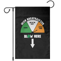 Irish Breathalyzer Blow Here Funny Drinking Gauge Garden Flag St Patricks Day Party Offensive Adult Humor