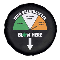 Irish Breathalyzer Blow Here Funny Drinking Gauge Spare Tire Cover St Patricks Day Party Offensive Adult Humor