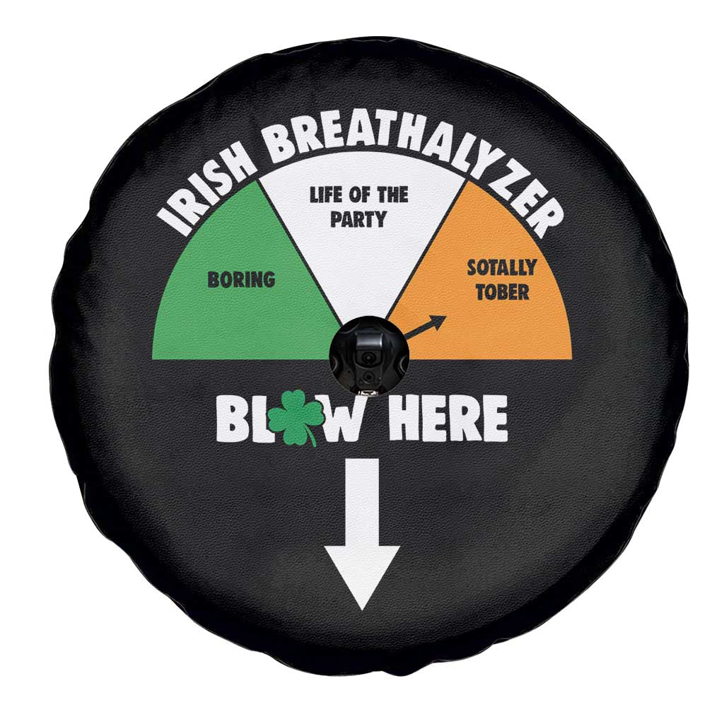 Irish Breathalyzer Blow Here Funny Drinking Gauge Spare Tire Cover St Patricks Day Party Offensive Adult Humor