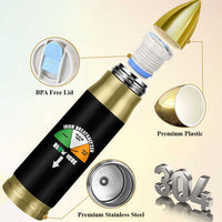 Irish Breathalyzer Blow Here Funny Drinking Gauge Bullet Tumbler St Patricks Day Party Offensive Adult Humor