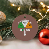 Irish Breathalyzer Blow Here Funny Drinking Gauge Ceramic Ornament St Patricks Day Party Offensive Adult Humor