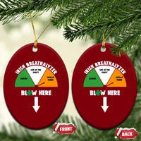 Irish Breathalyzer Blow Here Funny Drinking Gauge Ceramic Ornament St Patricks Day Party Offensive Adult Humor